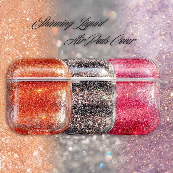 Liquid Quicksand Glitter AirPods Case Cover - Picture 1 of 4